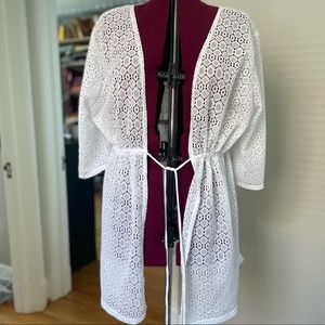 Crochet lace cover up